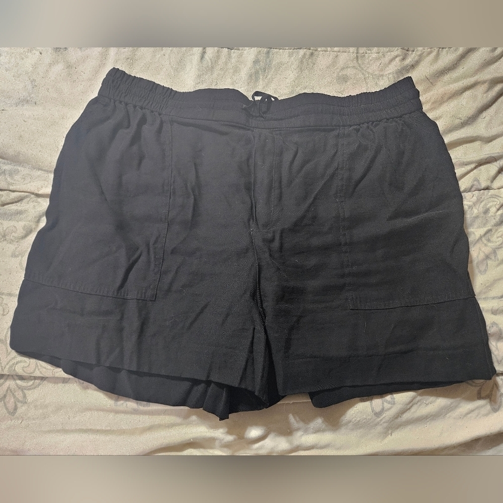 Kersh Black Shorts Size 2XL Stretch Drawstring Waist!